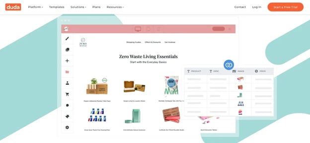 best ecommerce website builders: duda